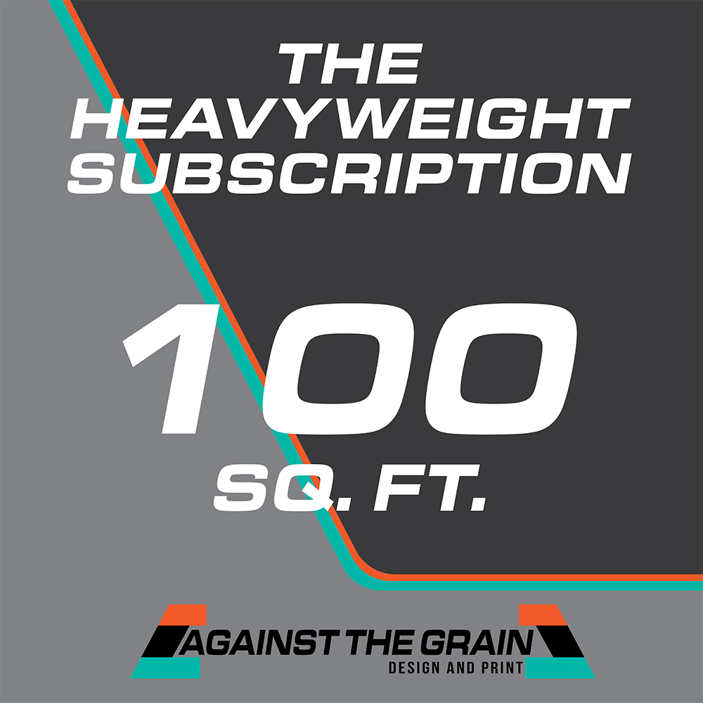 The Heavyweight Sticker Subscription 6 Months (100 Sq. Ft.)